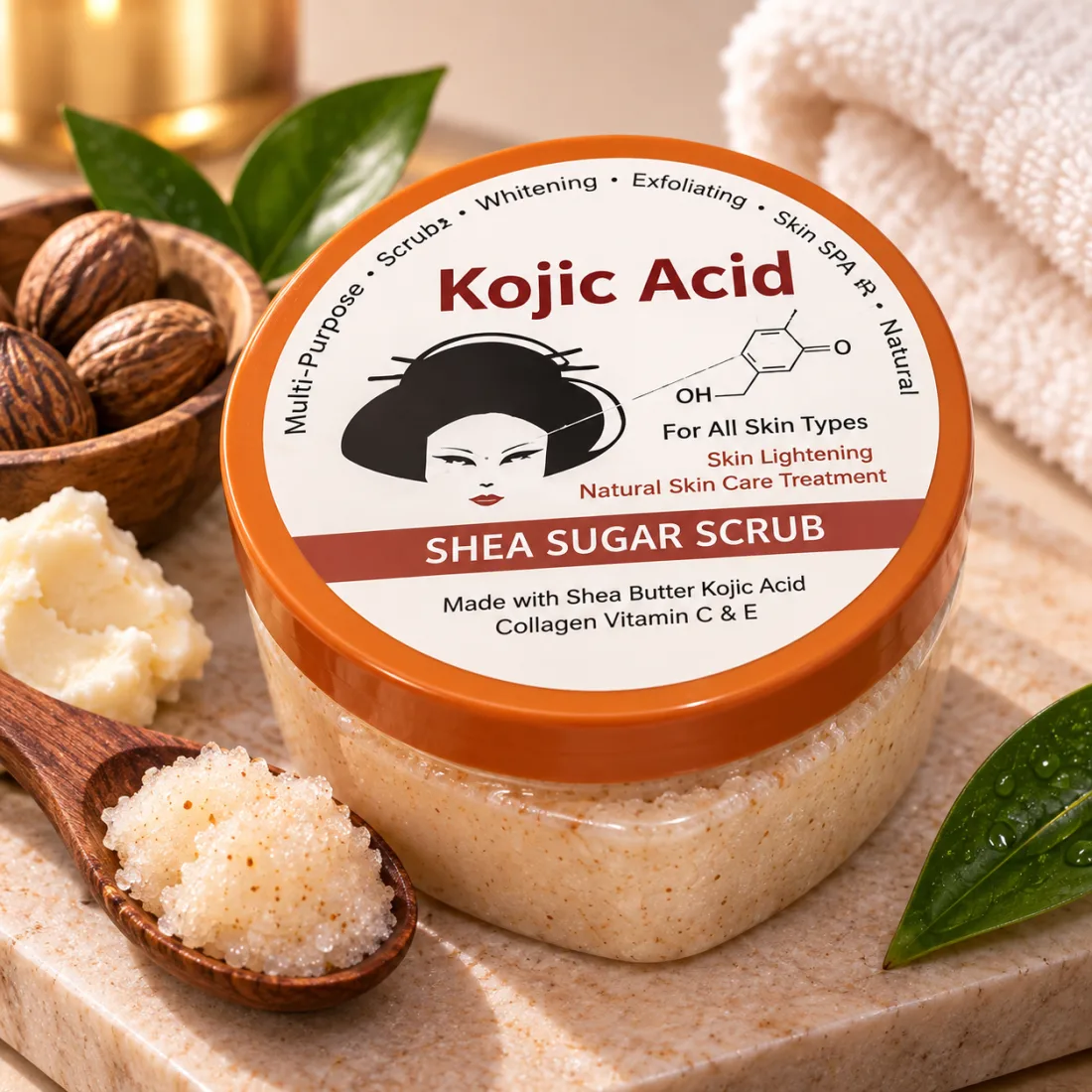 Kojic Acid Shea Sugar Scrub