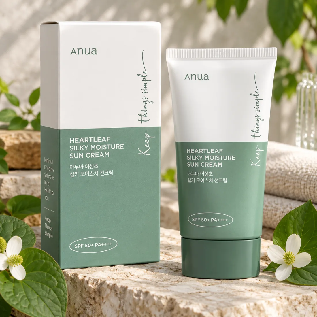 Anua Heartleaf Silky Moisture Sun Cream SPF50+ PA++++