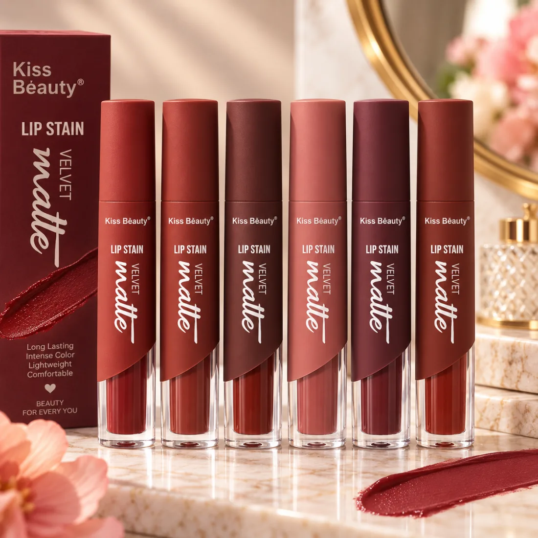 Kiss Beauty Lip Stain Velvet Matte
