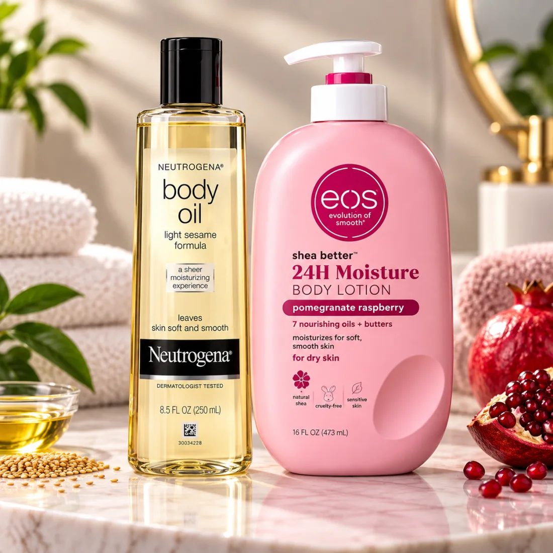 eos Shea Better 24H Moisture Body Lotion Pomegranate Raspberry