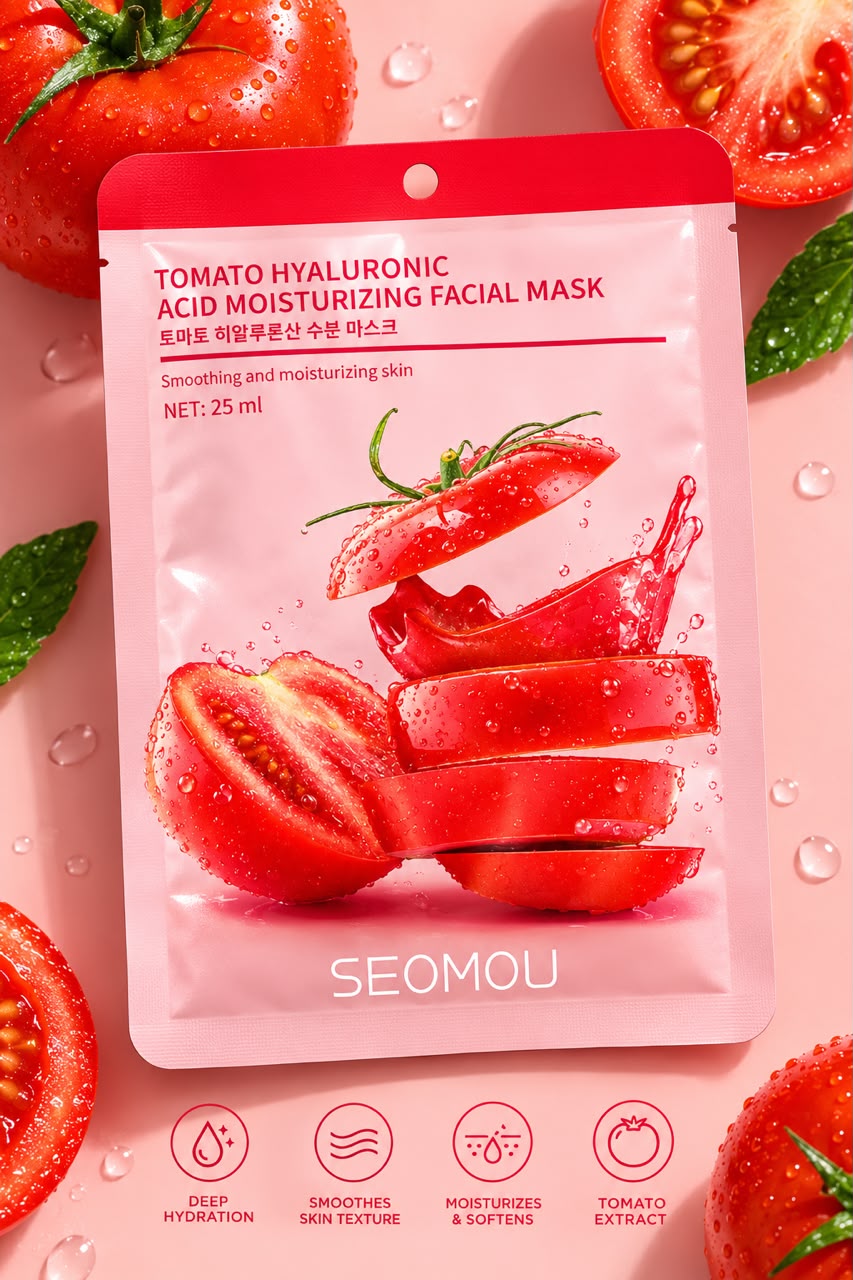 Seomou Tomato Hyaluronic Acid Facial Mask